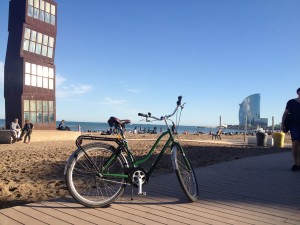 barceloneta beach is great for admiring the views